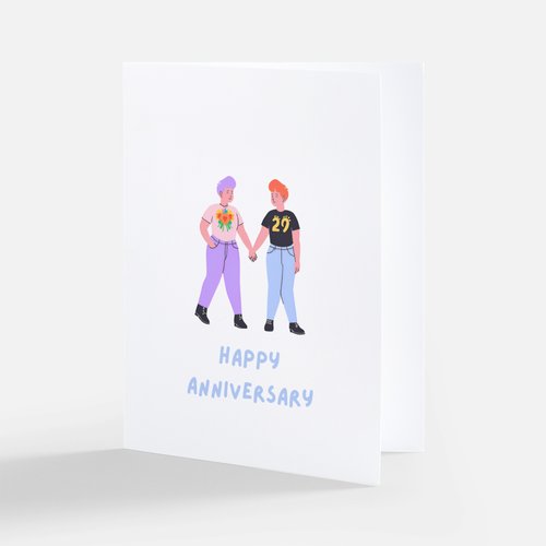 Her Hand, Her Heart! Happy Anniversary Card