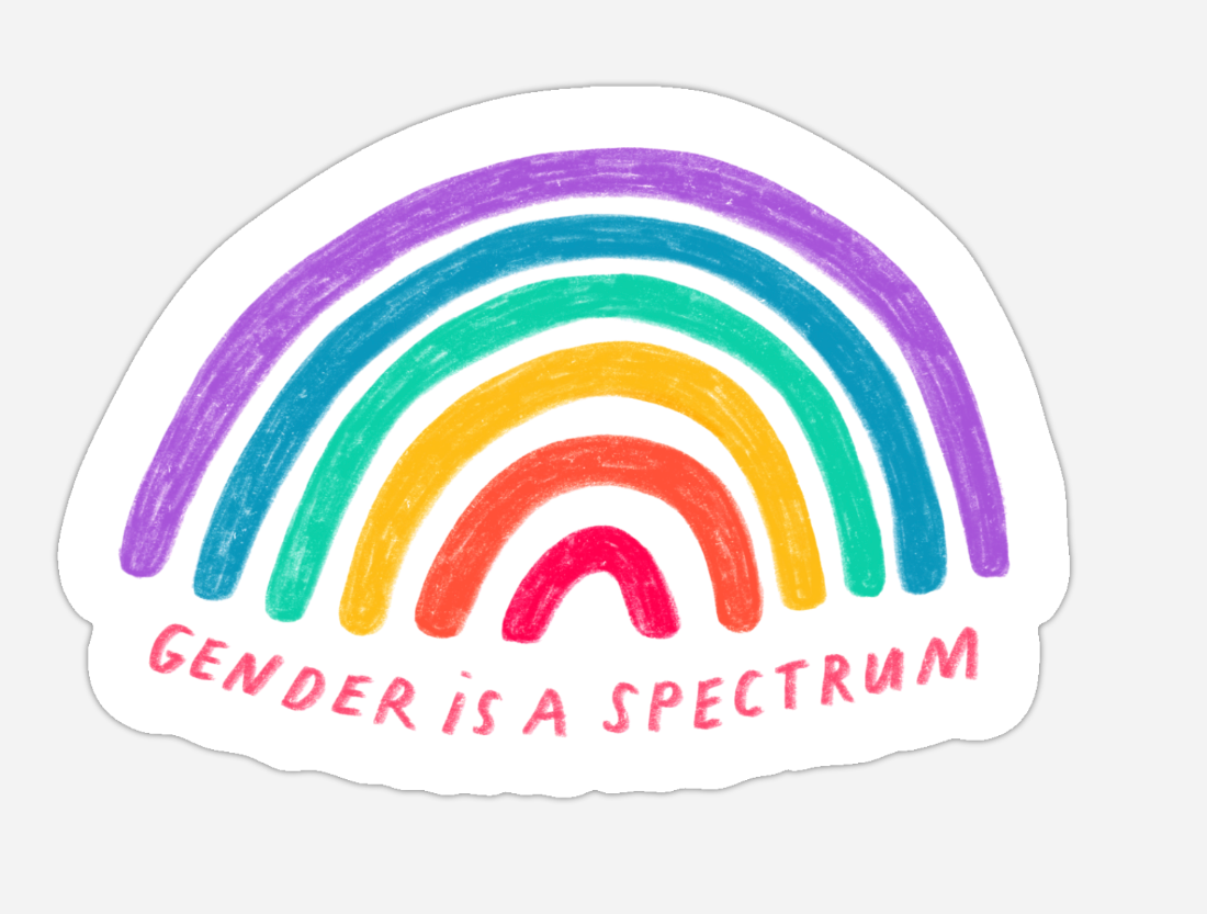 Gender Is A Spectrum Sticker