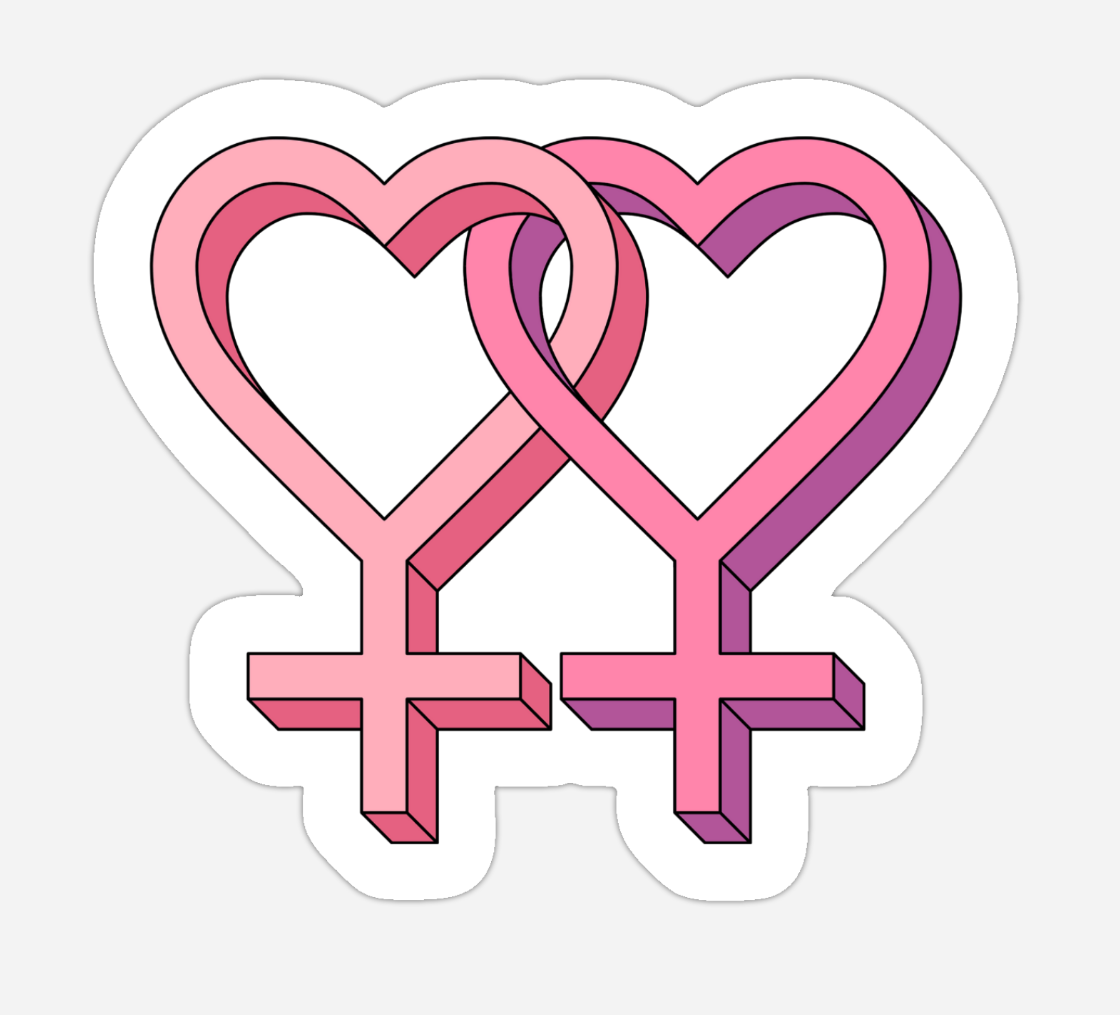 Lesbian Love Sticker