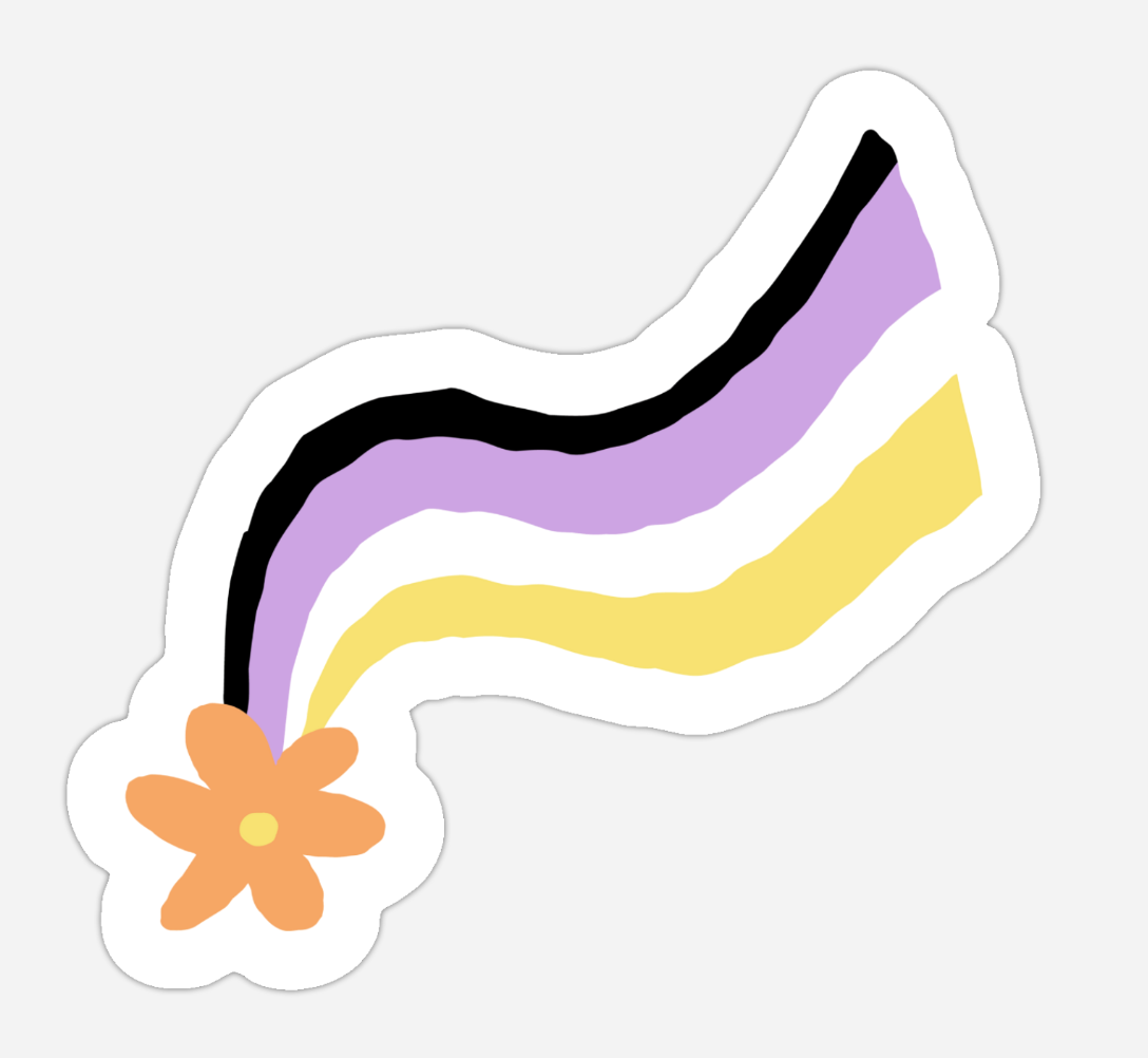 Nonbinary Rainbow Sticker