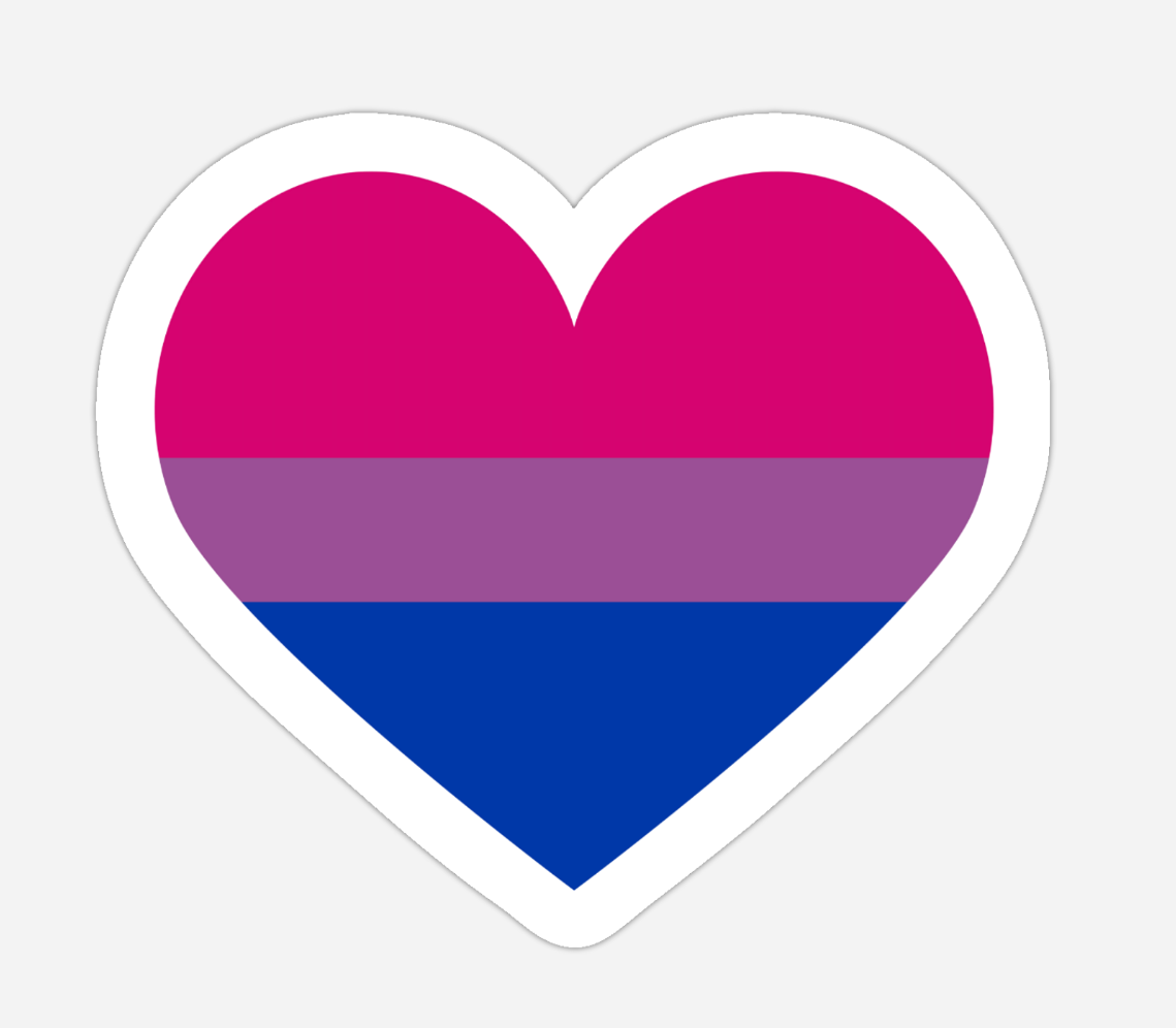 Bisexual Heart Sticker