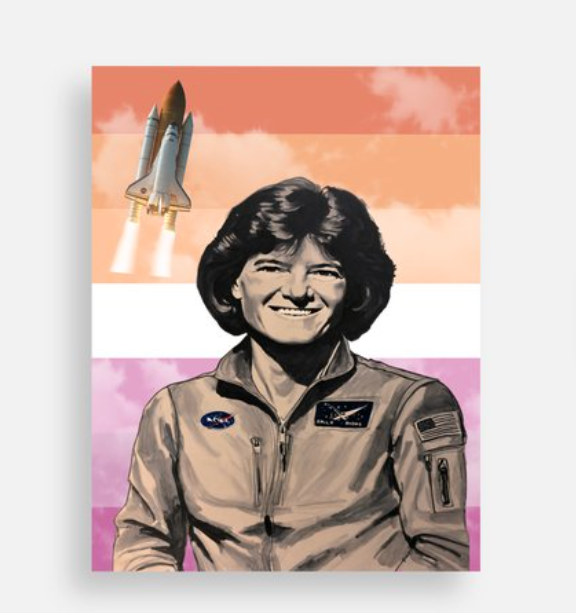 Queer Women's History Month Special Edition Postcard: Sally Ride