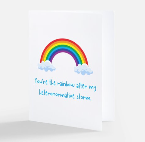 Breaking Storms, Creating Rainbows LGBTQ+ Greeting Card