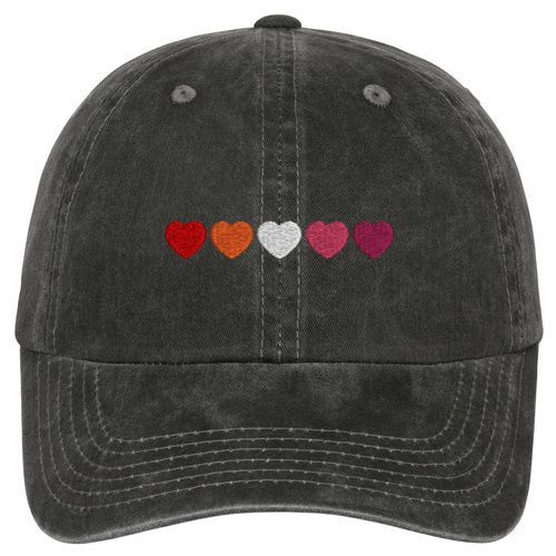 Lesbian Pride Heartbeat Cap