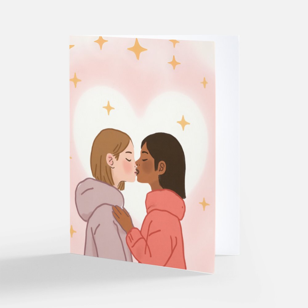 Sapphic Smooch Card