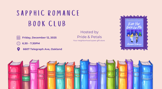 💖 Pride & Petals Sapphic Romance Book Club December Pick: Kiss Her Once for Me by Alison Cochrun