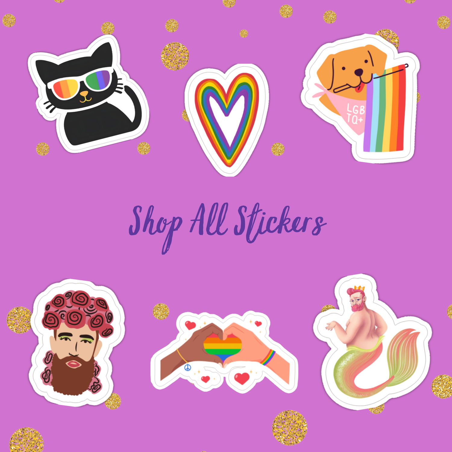 Shop All LGBTQ+ Stickers!