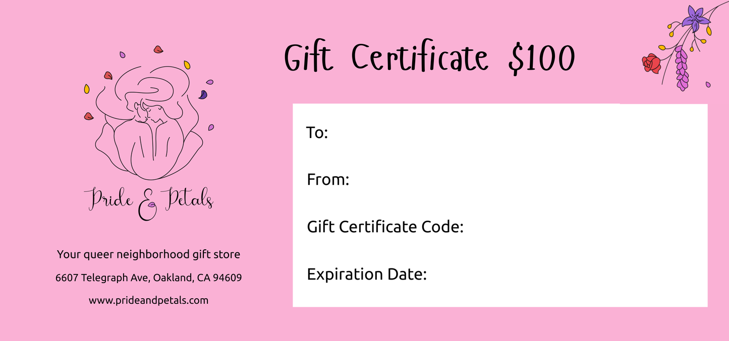 Pride & Petals gift card