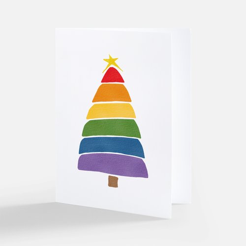 Pride Christmas Tree Card