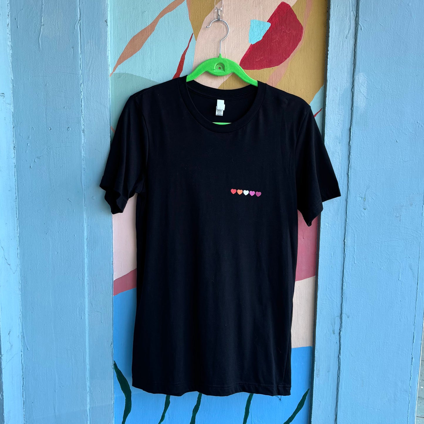 Wear Your Heart, Wear Your Pride - Black Lesbian Pride Hearts T-shirt