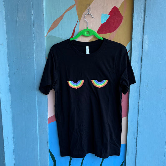Queer Curves Tee - Black Pride T-shirt