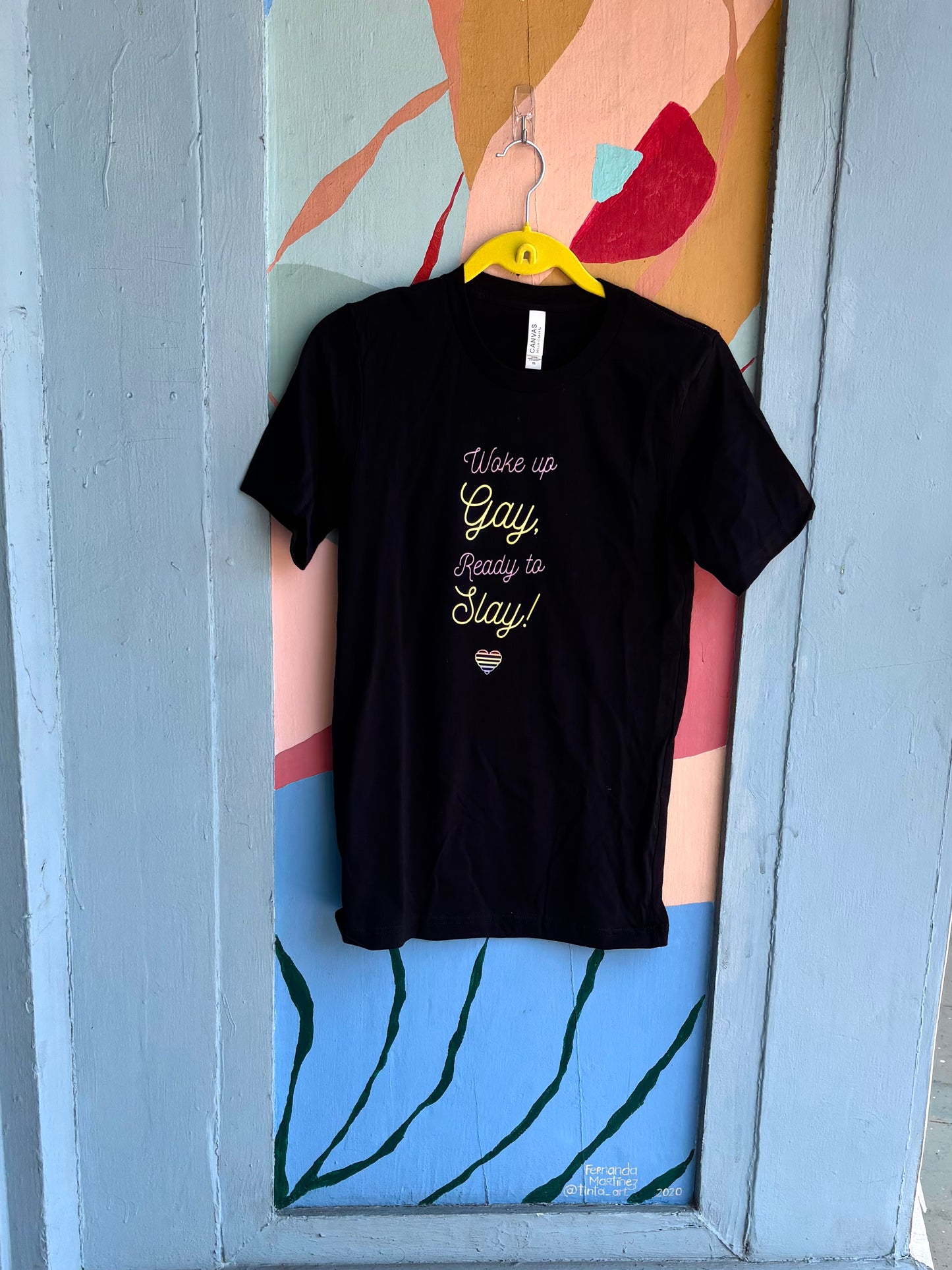 Woke Up Gay, Ready To Slay Tee - Black Pride T-shirt