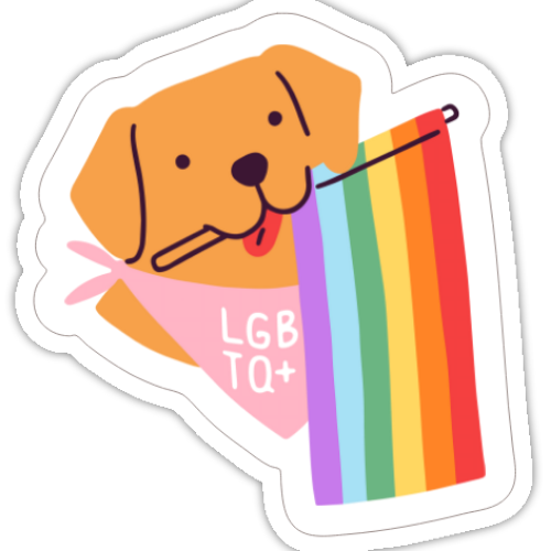 Pride Puppy Sticker