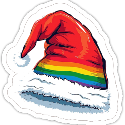 Santa Hat Sticker