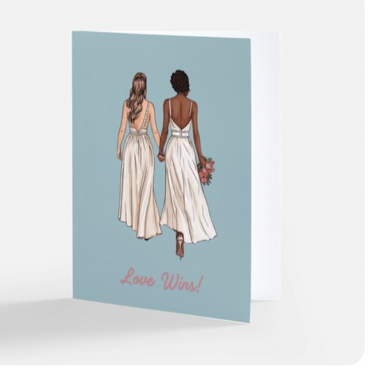 Love Wins – LGBTQ Wedding & Engagement Card