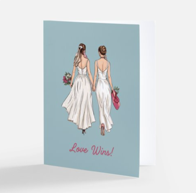 Love Wins – LGBTQ Wedding & Engagement Card