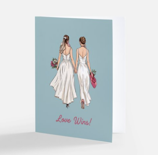 Love Wins – LGBTQ Wedding & Engagement Card
