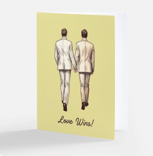 Love Wins – LGBTQ Wedding & Engagement Card