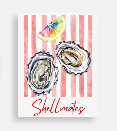 Shellmates Postcard – Queer Love & Punny LGBTQ Postcard