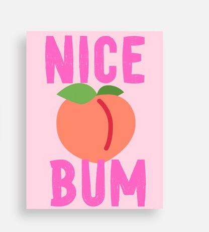 Nice Bum Postcard - Cheeky Queer & Flirty LGBTQ Postcard