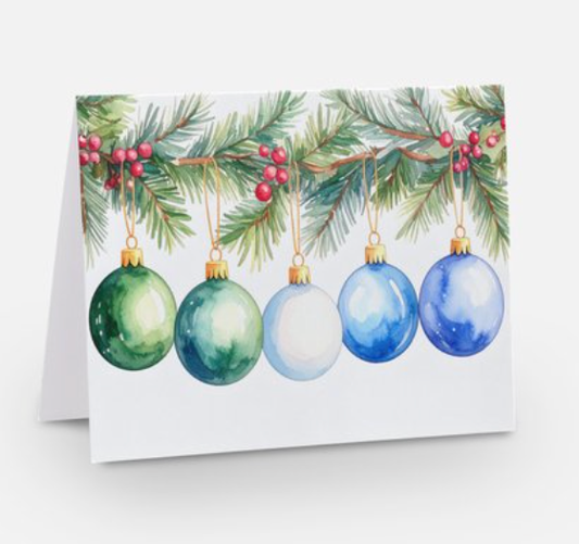 Gay Pride Ornaments - LGBTQ+ Holiday Card