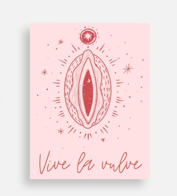 Vive la Vulve (Blush Edition) - Feminist Body Positive Postcard