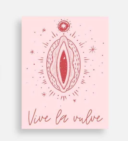 Vive la Vulve (Blush Edition) - Feminist Body Positive Postcard