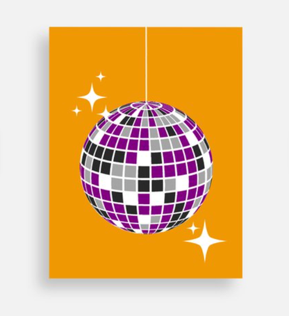 Asexual Disco Dreams - Ace Pride Postcard