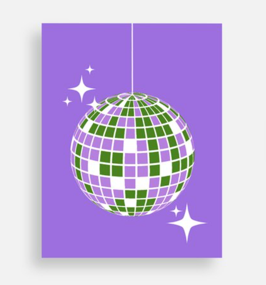 Genderqueer Disco Dreams - LGBTQ Pride Postcard
