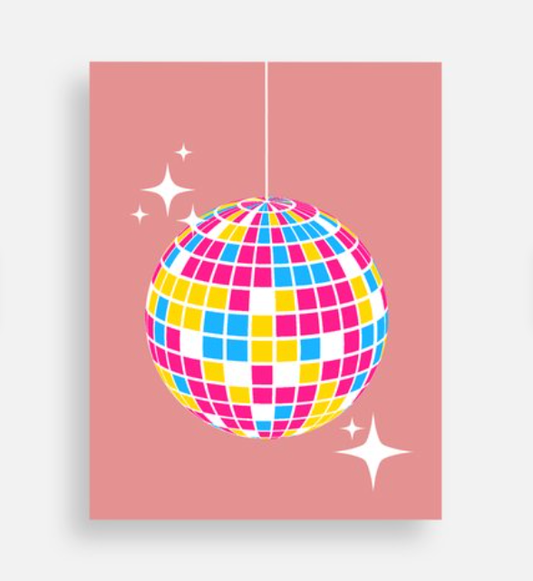 Pansexual Disco Dreams - Pan Pride Postcard