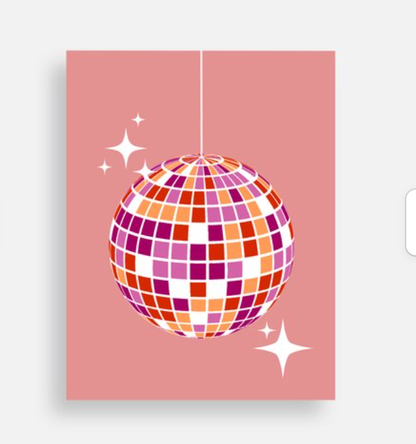 Lesbian Disco Dreams - Lesbian Pride Postcard